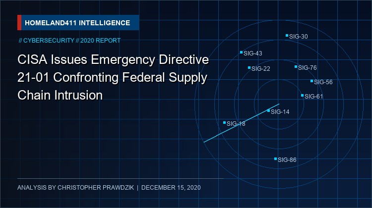 CISA Issues Emergency Directive 21-01 Confronting Federal Supply Chain Intrusion