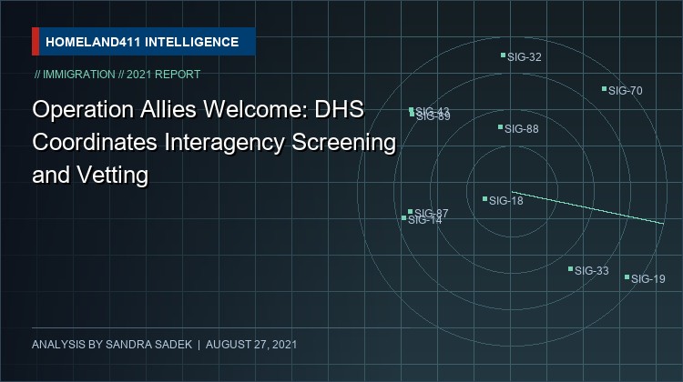 Operation Allies Welcome: DHS Coordinates Interagency Screening and Vetting