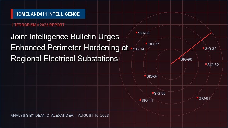 Joint Intelligence Bulletin Urges Enhanced Perimeter Hardening at Regional Electrical Substations
