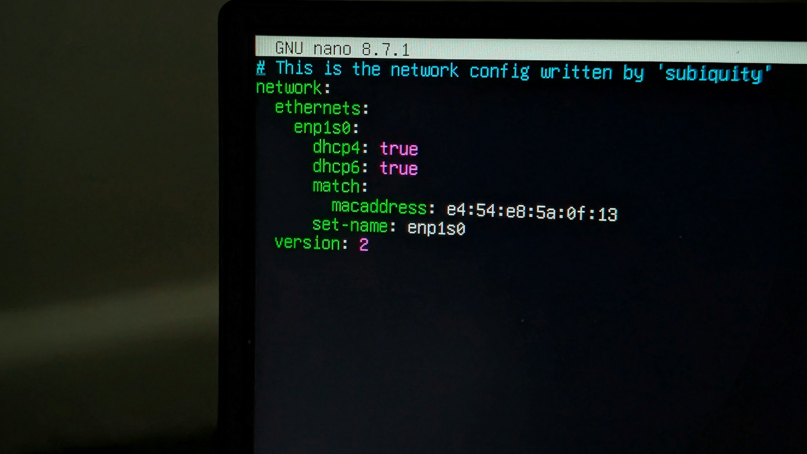 Linux terminal showing network configuration, relevant to checking IPsec ESP modules for CVE-2026-46300 mitigation